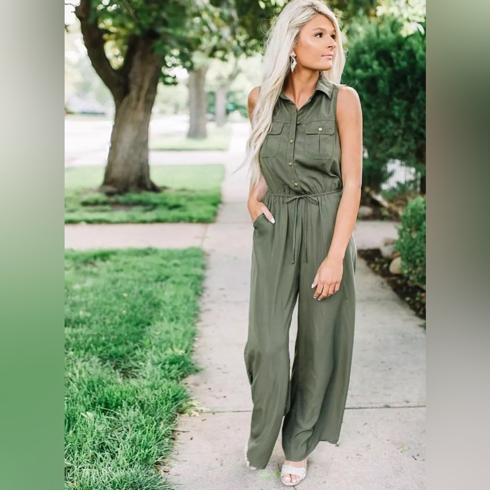 BeBop Solid Wide Leg Jumpsuit